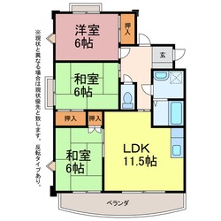 セレーブル春日の物件間取画像